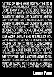 Linkin Park Numb Lyric Poster Numb Lyrics Lyric Poster Favorite Lyrics