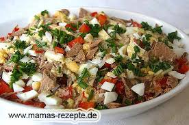 Wurziger Rindfleischsalat Mamas Rezepte Mit Bild Und Kalorienangaben Rindfleischsalat Rezepte Salat