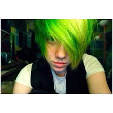 Lime Green Hair Emo Hairstyles For Guys Emo Hair Green Hair