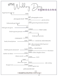 With the diversity of the cultural aspects of our weddings, it's difficult to pinpoint an exact wedding photography timeline template. Wedding Day Timeline Sample 3 Printable Wedding Day Timelines Harpandolive Com