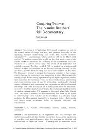 New york's 9/11 firefighters talk about how america has changed 15 years after the attacks. Pdf Conjuring Trauma The Naudet Brothers 9 11 Documentary