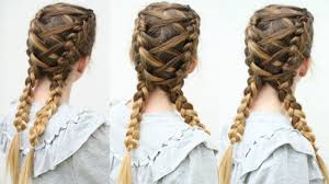 The bangs are combed backwards and tied to one of the back strands with an elastic band. 16 Quick Easy And Cute Hairstyles For University Girls