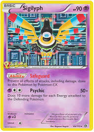 sigilyph legendary treasures 66 pokemon card