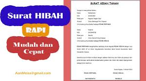 Surat penyerahan hibah dari orang tua ke anak ini juga bisa disebut sebagai surat warisan tanah dari orang tua kepada anak. Cara Membuat Surat Hibah Contoh Surat Hibah Tanah Youtube