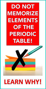 Do Not Have Your Kids Memorize Elements Of The Periodic Table How To Memorize Things Science Project Board Chemistry Journals