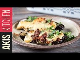 Greek Baked Stuffed Eggplants Papoutsakia By Greek Chef Akis Petretzikis An Authentic Greek Recipe For Eggplants Fi Greek Recipes Greek Dishes Greek Cooking