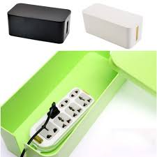 Maozua's power strip tower has a stylish design and multiple functions. Yardwe Cable Management Box Cord Organizer Power Strip Storage Box Wire Organizer L Black Home Office Furniture Platforms Stands Blutailfinancial Com