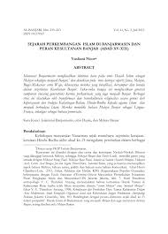 We did not find results for: Pdf Sejarah Perkembangan Islam Di Banjarmasin Dan Peran Kesultanan Banjar Abad Xv Xix