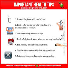 Important Health Tips Health Health Nutrition Health Tips