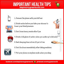 important health tips health health nutrition health tips