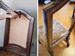 I have a huge reupholster job to do when my husband finishes his assignment in germany. How To Reupholster A Dining Room Chair Seat And Back