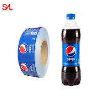 Printing Self Adhesive Bottle Cold Foil Customization Plastic Mineral Water  Bottle Labels Private Beverage Clear Sticker