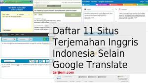 Maybe you would like to learn more about one of these? Terjemahan Inggris Indonesia Selain Google Translate Gratis Tarjiem