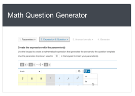 Using The Math Question Generator Learnosity Author Guide