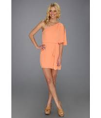 Bcbgmaxazria Mina One Shoulder Dress Bright Nectar 6pm Com One Shoulder Dress Cocktail Evening Dresses Shoulder Dress