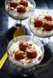 No Bake Gulab Jamun Cheese Cake In Glass Gayathri S Cook Spot Indian Desserts Desserts Indian Food Recipes