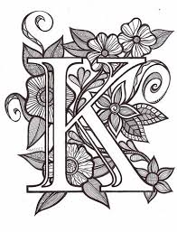 Kscn0006 Fancy Letters Lettering Alphabet Coloring Pages