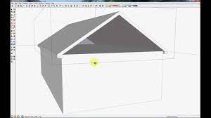 71 How To Model A Roof With A Fixed Pitch In Sketchup Youtube Roof Pitch Rent