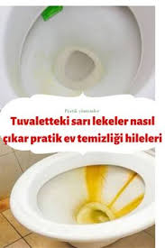 Klozet tuvalet sari lekeler 5 daki̇kada tertemi̇z. Ev Temizligi