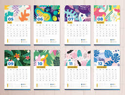 Calendar 2020 Wall And Desk Calendar Planner In 2020 Desk Calendar Illustration Desk Calendar Planner Desk Calendar Template
