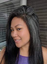 Gray Hair Transition Journey Stop Dyeing Start Embracing Schimiggy Natural Gray Hair Transition To Gray Hair Gray Hair Highlights