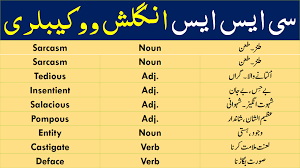 Css Vocabulary Pdf List With Urdu Meanings Learn Important Css And Pms Vocabulary With Urdu Meanings And The In 2020 Vocabulary Pdf Vocabulary English Vocabulary Words