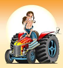 Hot Rod Tractor Pinup Hot Rods Truck Art Tractor Drawing