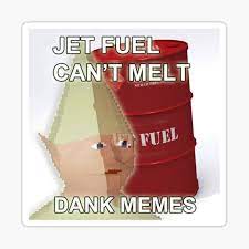 Jet Fuel Cant Melt Steel Beams Sticker By Washclark Redbubble
