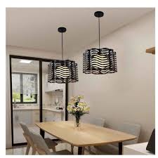 Stoex Nordic Fer Vague Creative Lustre Salon Moderne Lampshade Salle A Manger De Chambre Den O32cm Noir Salon Moderne Decoration Interieure Lustre Salon