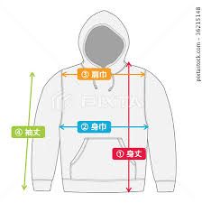 Sweatshirt Parker Image Chart For Size Chart Size Chart