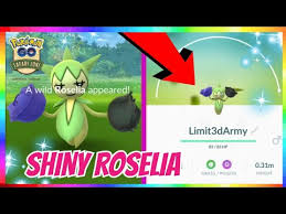 Roselia è un pokémon di doppio tipo erba/veleno introdotto in terza generazione. Worlds First Shiny Roselia Caught In Pokemon Go Youtube