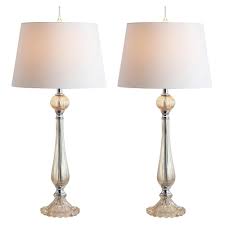 Jonathan Y Chloe 32 5 In Champagne Glass Led Table Lamp Set Of 2