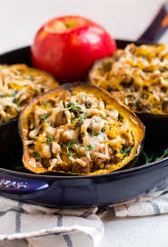 Cook A Taste Of Home With This Simple And Delicious Italian Sausage Stuffed Acorn Squash It S A In 2020 Sausage Stuffed Acorn Squash Acorn Squash Acorn Squash Recipes