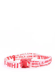 Cintura Industrial In Gomma Da Uomo Di Off White C O Virgil Abloh In Bianco Lyst