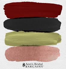 Use this color palette and create beautiful designs and documents! The Perfect Wedding Color Palette Black Ruby Olive Rose Gold