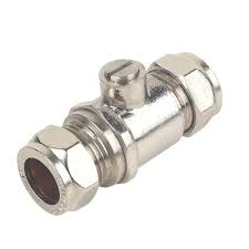 22mm Chrome Plated Isolating Valve Full Bore