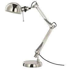 Forsa Lampe De Bureau Nickele Ikea In 2020 Arbeitsleuchte Schreibtischlampe Dekorative Lampen