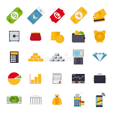 Phosphor is a 550+ collection of icons including 6 weights, it is a flexible icon family for web design curated list of finance icons with metaphors related to business, finance, and accounting fields. Flat Design Money And Finance Icons Collection Stock Vector Illustration Of Cash Finance 48658815