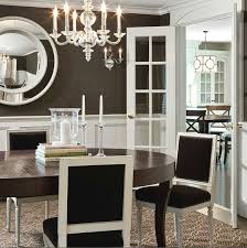 Dining Rooms And Foyers The Art Of The Table South Shore Decorating Blog Brown Dining Room Dining Room Wainscoting White Wainscoting