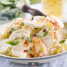 It's perfect for summer potlucks and your 4th of july menu! Creamy Egg And Potato Salad Lovefoodies