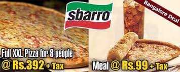 Sbarro Pizza Restaurant Bangalore Deals Discounts Coupons Offers 2020