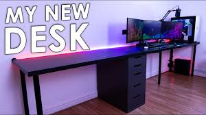 The image above shows where your monitor needs to be. My New Gaming Setup Desk Ikea Linnmon Youtube
