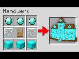 Xxl Diamant Villa Craften In Minecraft Youtube Minecraft Crafts Minecraft Banner Designs Minecraft Designs