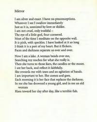 Mirror By Kamala Das Mirror Sylvia Plath Sylvia Plath Poems Poetry Words