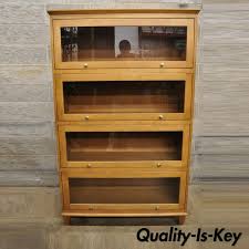 View the most complete disney ethan allen buyer's guide on the internet before you the new ethan allen disney collection has become very popular. Ethan Allen Elements 4 Section Maple Barrister Lawyers Bookcase Display Cabinet From Vintage Philly Furniture Of Philadelphia Attic