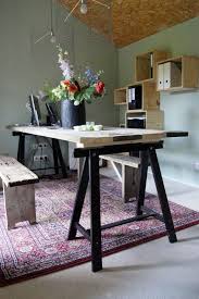 Super Leuke Tafel Gemaakt Van Steigerhout 80 Cm Bij 250 Cm De Schragen Zijn De Oddvald Van Ikea Nederland Het Vloerkleed Valby Ruta Thuisdecoratie Tafel Ikea