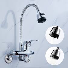 wall mounted kitchen faucet 360 degree