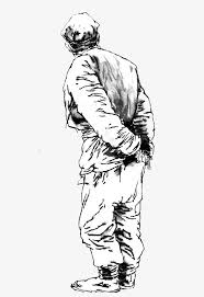 Pencil Sketch Lonely Old Man Pencil Sketch Old Man Walking Old Men