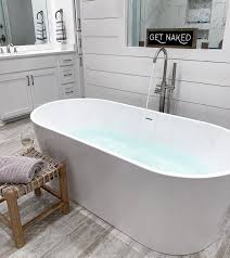 Chloe Acrylic Double Ended Freestanding Tub Package No Faucet Drillings With Images Free Standing Tub Bathroom Remodel Master Bathroom Layout