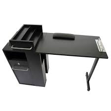 Keller Portable Black Folding Manicure Table Free Shipping Portable Manicure Table Manicure Table Home Nail Salon